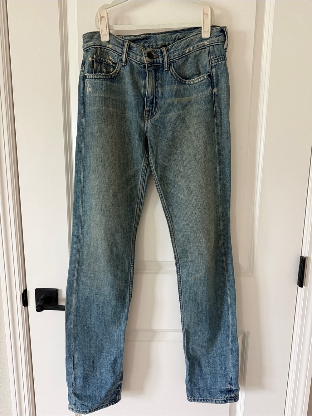 Helmut Lang Light Wash Boot Cut Jeans